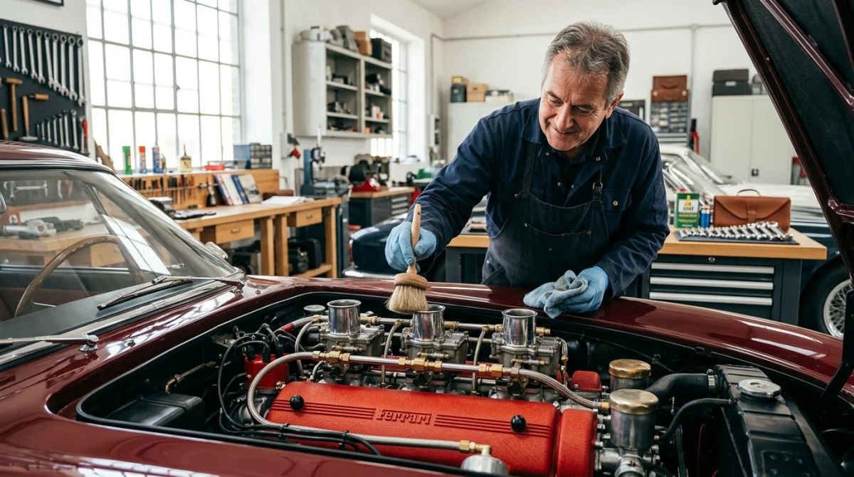 comment nettoyer un moteur de voiture ancienne