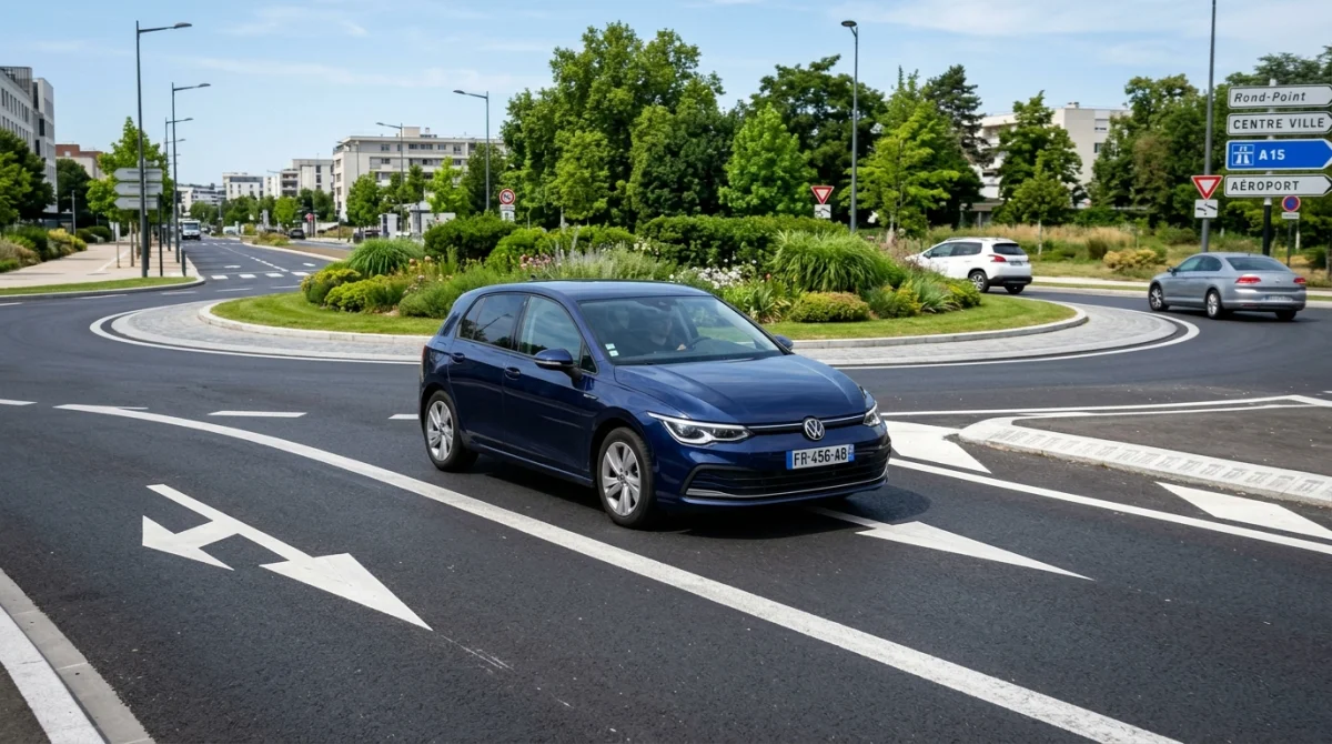 comment prendre un rond point en voiture