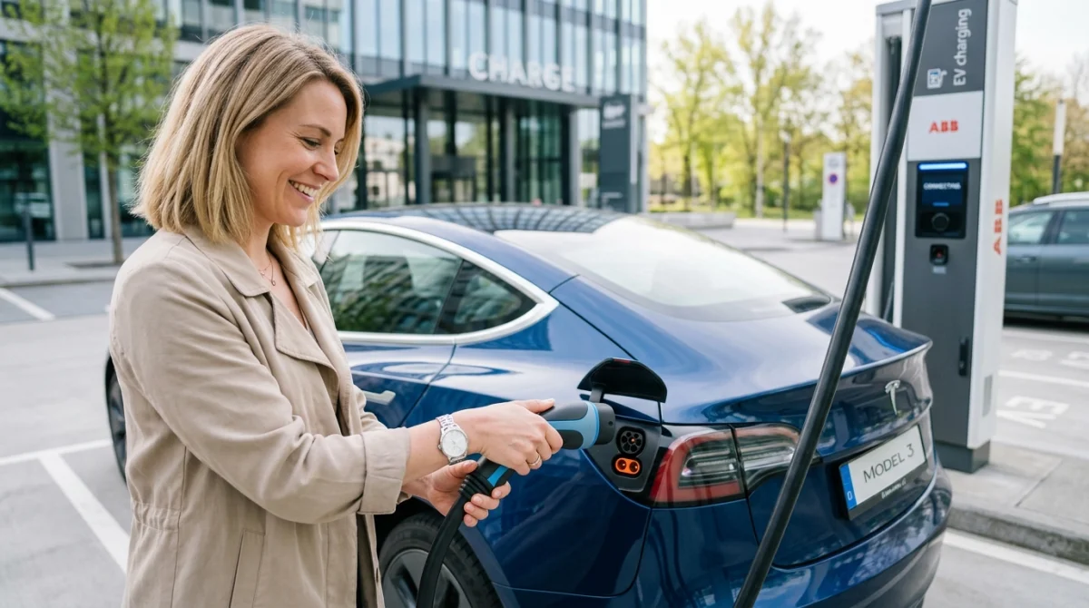 comment recharger une voiture électrique à une borne