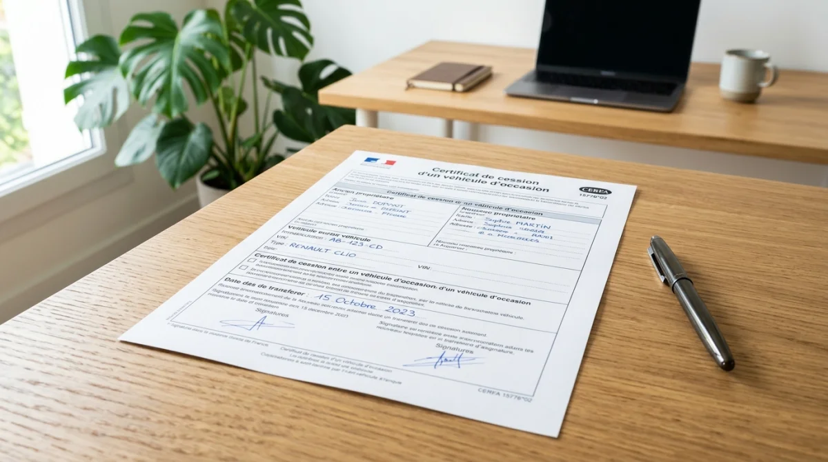 comment declarer la vente de sa voiture